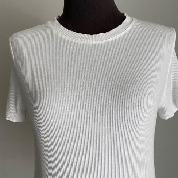 Forever 21 top short sleeve ribbed casual lounge size S - Picture 2 of 9